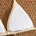 thumbnail image 6 of LPKRT Girls Halter Triangle Bikini Set Kids Two Piece Boho Solid Color Ribbed Swimsuit Outfit Lightweight Breathable Bathing Suit Beige 11-12 Years, 6 of 9