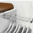 thumbnail image 2 of Folding Hanger Portable Travel Space Saving Five Hole Hanging Clothes Wall Mounted Home Balcony Drying Rack, 2 of 8