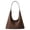 Coffee, variant on Vintage Suede Hobo Bag for Women Soft Oversized Shoulder Purse, Casual Daily Handbag