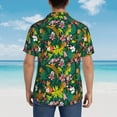 thumbnail image 6 of Goofa Cute Tribal Leopards Hawaiian Shirt for Men, Unisex Summer Beach Casual Short Sleeve Button Down Shirts,Aloha Tropical Floral print shirt-Small, 6 of 9