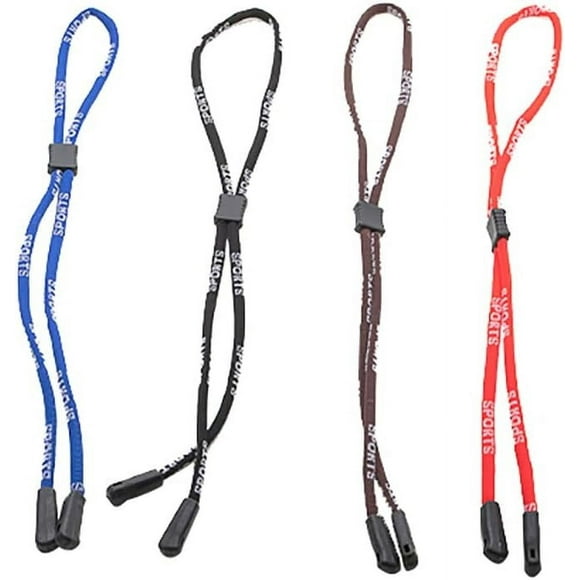 4pcs Glasses Straps Sports Anti-slide Adjustable Eyeglasses Cord Lanyard Holder Unisex (TA13C-4)
