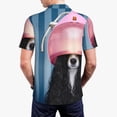 thumbnail image 3 of Balery Dog in Hairdresser Printed Men’s Short Sleeve Polo Shirt, Midweight Men's Shirt,Golf Polo shirts -4X-Large, 3 of 8