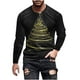 thumbnail image 2 of Blusas y camisas de manga larga con cuello redondo para hombre, blusa informal de manga larga con cuello redondo y estampado, blusa de poliéster para hombre, 2 of 5