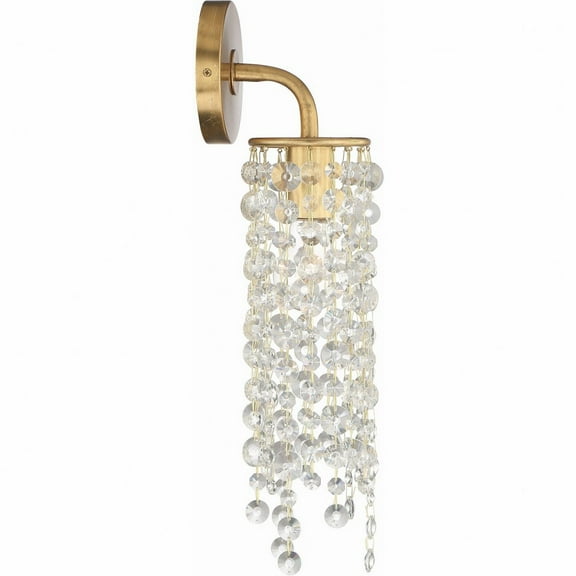 Crystorama Lighting - Gabrielle - 1 Light Wall Mount-Antique Gold Finish