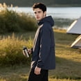 thumbnail image 6 of MERIDIANO Men's Windbreaker Jackets for Men - Lightweight Packable Hooded Jacket with Sling Bag, 6 of 8