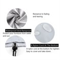 thumbnail image 4 of ckepdyeh Funda antipolvo para muebles de exterior Funda para sofá, silla, mesa Funda antipolvo para lluvia y nieve Funda antipolvo gris plateado, 4 of 6