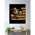 thumbnail image 2 of Dancing Pumpkin Man Poster Wall Art, Modern Wall Decor For Living Room Bedroom, 24x36 UNFRAMED, 2 of 3