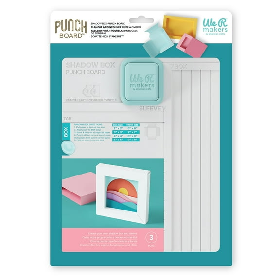 We R Makers Punch Board-Shadow Box