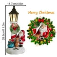 thumbnail image 5 of Christmas Light Table Decorations LED Lamppost Tabletop Statue Tabletop Figurine Christmas Santa Claus with Glow Lantern Decor for Home Office Xmas Joy Indoor Holiday Party, 5 of 5