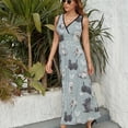 thumbnail image 6 of Westies & Scottie Dogs Dress Summer Street Style Bohemia Long Dresses Female Sleeveless Printed Maxi Dress, 6 of 9