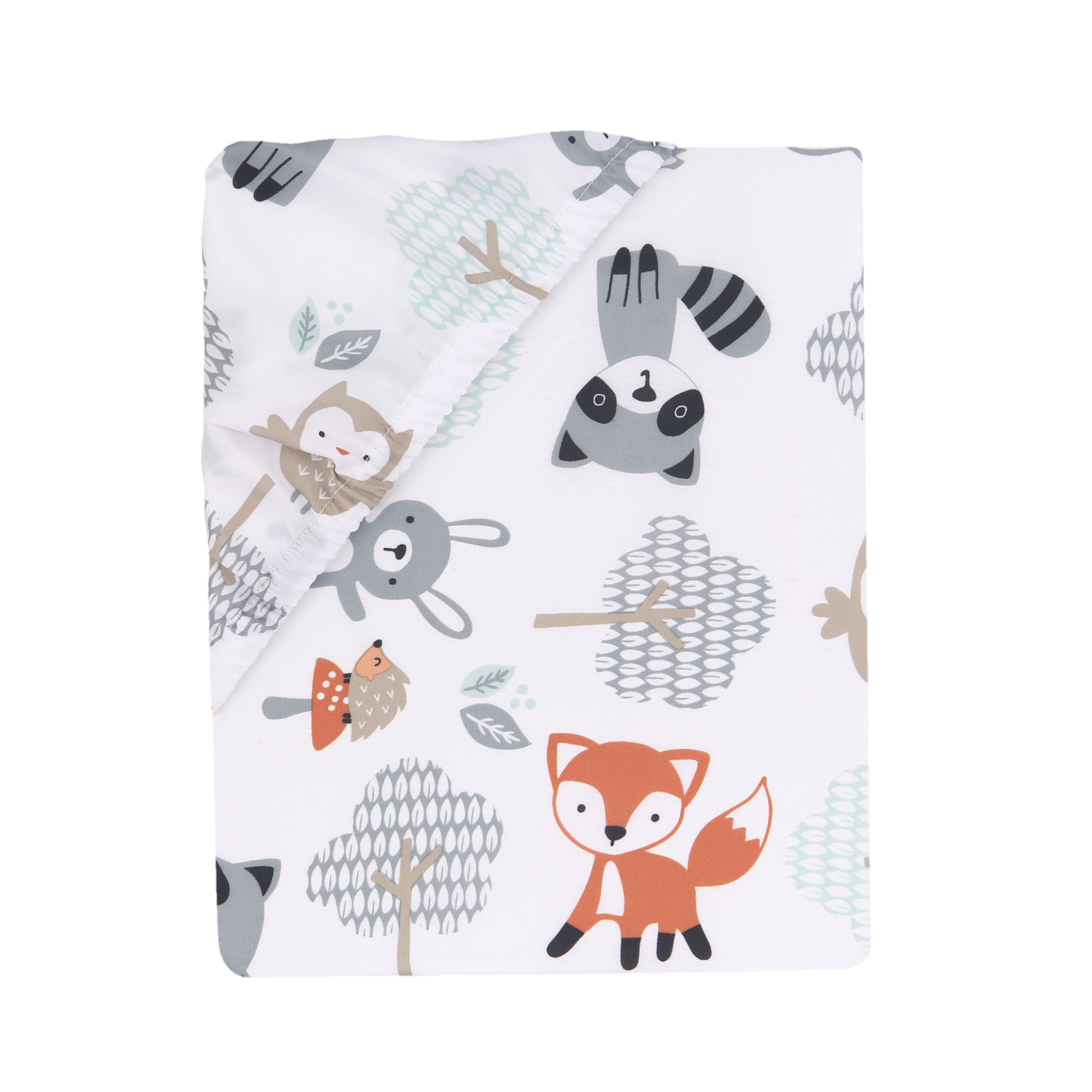 Bedtime Originals Woodland Friends Fitted Crib Sheet photo 3