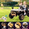 thumbnail image 6 of Yesfashion 24V 2 Seater Ride on Car 6 Wheels Ride on Dump Truck w/Parent Remote Control, 24v Ride on Toys with Shovel, Music Player, Kids Utv Ride on Truck, 6 of 7