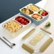 thumbnail image 5 of Lunch Box, Tupperware Box, Large Capacity, Portable Lunch Box, Heat Preserving, 2-Tier Design, Metal Frame, For Office, Insulated Food Storage, Secure Lid, Easy Cleanup, Travel Friendly,, 5 of 8