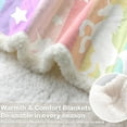 thumbnail image 4 of Unicorn Blankets and Throws Rainbow Unicorn Sherpa Blanket Super Soft Cozy Plush Fleece Blanket Fantasy Girls Room Decor, Gallop Rainbow Baby(30"x40"), 4 of 6