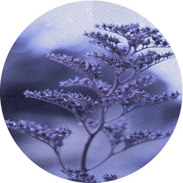 Ahgly Company Machine Washable Indoor Round Transitional Deep Periwinkle Purple Area Rugs, 8' Round