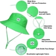 thumbnail image 2 of Baby Sun Hat Smile Face UPF 50+ Toddler Bucket Hat for Boys Girls 0-8Years, 2 of 10