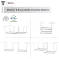 thumbnail image 6 of The Atlas 4 x 8 ft Adjustable Height Overhead Garage Storage Rack 900 lbs Heavy Duty Capacity White, 6 of 7