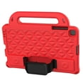 thumbnail image 3 of Feishell For Samsung Galaxy Tab A 10.1 Inch (2019) SM-T510/T515 with Pencil Holder Adjustable Shoulder/Hand Strap Kickstand Rubber Three Layer Convertible Handle Cover Kids Friendly, Red, 3 of 9