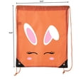 thumbnail image 2 of Easter Basket Bags, Bulk Drawstring Backpacks, Party Favor Goody Bags for Easter - Bunny Face, 2 of 2