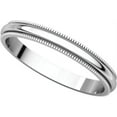 thumbnail image 5 of 2.5mm Milgrain Band in 14k White Gold - Size 7, 5 of 9
