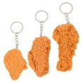 thumbnail image 3 of 3 Pcs Porte-Clés Simulation Nourriture Poulet Frit Pendentifs de Sac Suspendus, 3 of 8