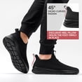 thumbnail image 2 of Sosenfer Men's Hands Free Slip-On Sneakers All Black, 2 of 5