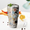 thumbnail image 3 of 30oz Corgi Dog and Flower Florals Tumblers Stainless Steel Tumbler with Lid and Straw,Vacuum Insulated Double Wall Travel Tumbler Cups Mug with Cleaning Brush for Coffee,Tea, 3 of 7