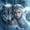 White, variant on Manfei White Wolf Print 7 Pieces Full Size Bedding Sets,Pretty Lady Full Size Bed in a Bag,Blue,Reversible