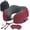 Burgundy Striped Kit, variant on Travel Neck Pillow Burgundy Striped Kit with Pouch Sleep Mask and Earplugs