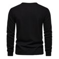 thumbnail image 5 of Men Henley Long Sleeve T-Shirt Casual Pullover Soft Stretch Basic Fall Tops Cotton Button Solid Color 2025, 5 of 5