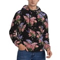 thumbnail image 2 of Lsque Bouquet Pattern Casual Men's Hoodie,Hooded Sweatshirt with Kangaroo Pocket,Pullover Hoodie-Medium, 2 of 7