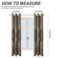 thumbnail image 2 of Bohemia 2pcs Blackout Curtains For Living Room Bedroom Grommet Top Window Set for Left And Right Biparting Open, 2 of 6
