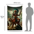 thumbnail image 5 of Cobija Manta Frazada Diseño de Guerrero Jaguar Fiestas Patrias Ultra Suave y Ligera, 5 of 5
