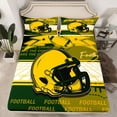thumbnail image 2 of jejeloiu American Rugby Helmet Twin Sheet Sets,Football Ball Games Bedding For Sport Lover 3 Pieces, 2 of 7
