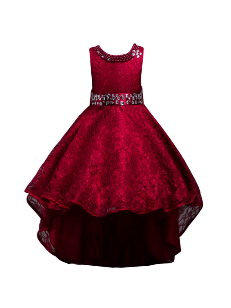 burgundy dress for kids