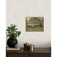 thumbnail image 3 of Drsoum Framed Canvas Wall Art Vintage Classical Oil Painting 11x14in Sheep Herds and Shepherds Room Decor for Bathroom Bedroom Living Room - Natural Framed, 3 of 7