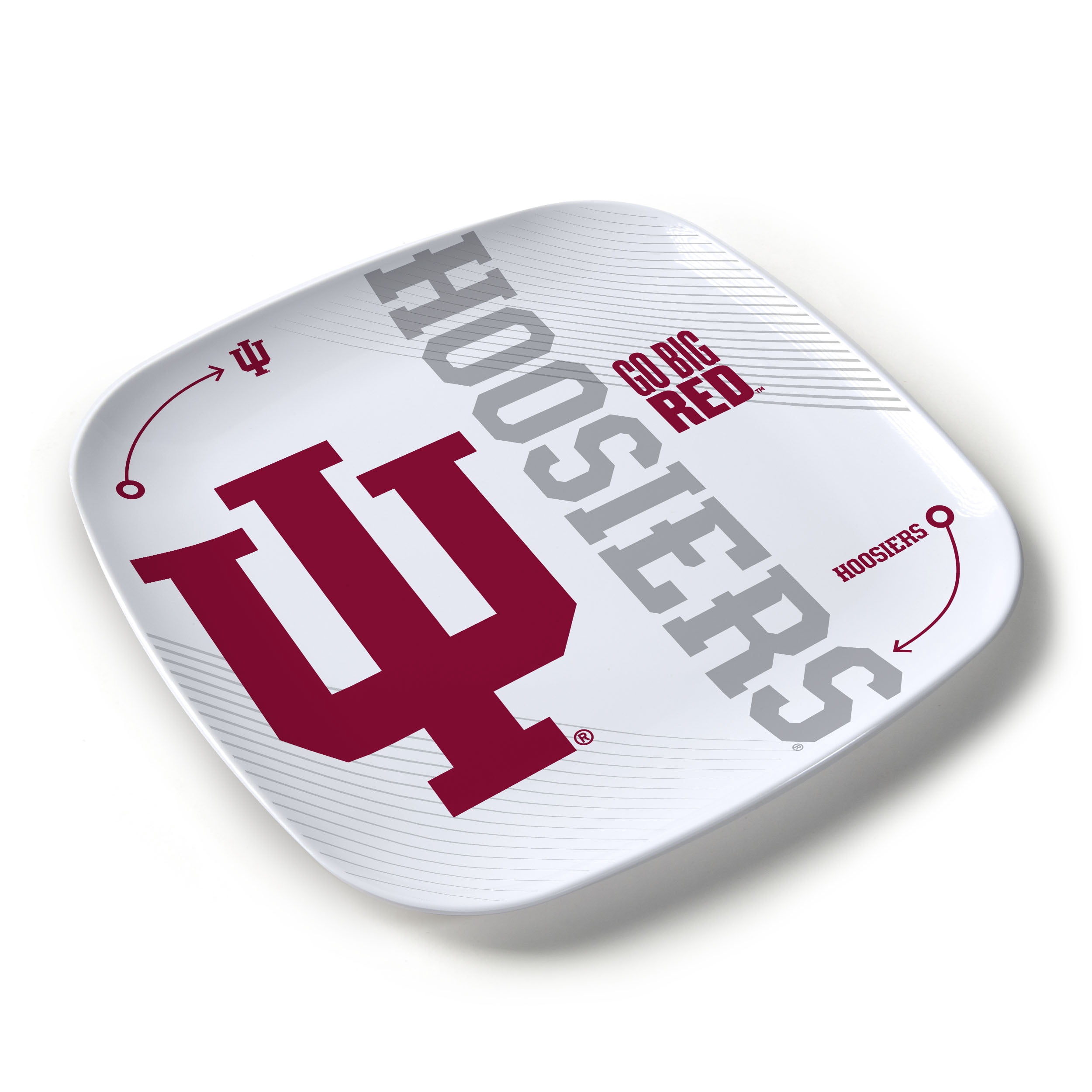 YouTheFan NCAA Indiana Hoosiers Large Party Plate