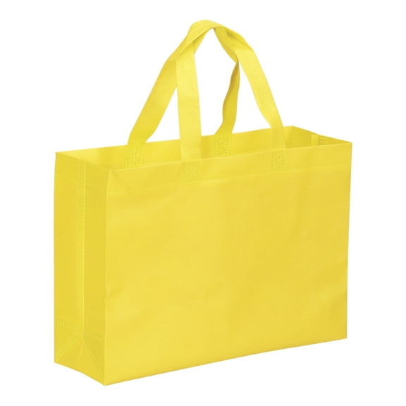 Unique Bargains Reusable Gift Bags Horizontal Style Grocery Tote Bag Yellow
