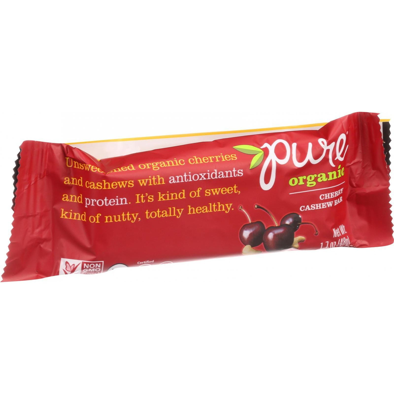 Pure Organic Pure Fruit and Nut Bar Organic Cherry Cashew 1.7 oz