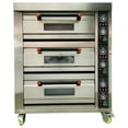 thumbnail image 4 of Commercial Pizza Oven Movable Bakery Baking Oven Stainless Steel 6 Tray 3 Layer 220V, 4 of 7