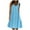 Light Blue, variant on Odeerbi Dresses for Women 2025 Plus Size Midi Dresses Print Short Sleeve Crew-Neck Loose Beach Sun Dress Ruffled Flowy Dress Beige
