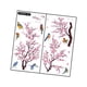 thumbnail image 5 of 2 pegatinas de pared con diseño de pájaros y flores rosas para ventana, impermeables, modernas y versátiles. Vertical, 5 of 7