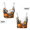thumbnail image 6 of Sports Bras for Women Workout Tank Tops, Halloween Trick or Treat Art Running Vest with Removable Cups, 6 of 7