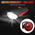 thumbnail image 3 of MTB Bike LED USB Recargable Horn Headlight Luces traseras con batería (Rojo) Likrtyny Para estrenar, 3 of 9