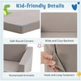 thumbnail image 4 of GVN 2-in-1 Children’s Convertible Sofa to Lounger-L, Bedroom Chair for Kids, 4 of 8
