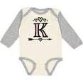 thumbnail image 3 of Inktastic Letter K Monogram Tribal Arrow Girls Long Sleeve Baby Bodysuit, 3 of 5