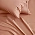 thumbnail image 3 of Kindlier 100% Organic Cotton Sheet Set – Deep Pocket Bedding Set Twin, Light Brown, 3 of 5