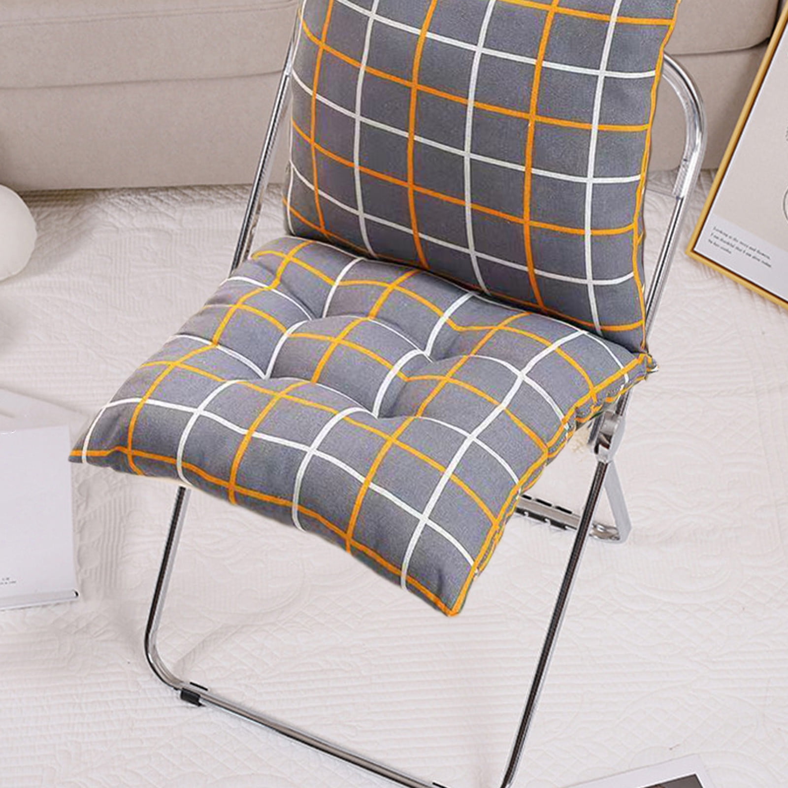 Weloille Seat Cushions Tufted Corduroy Floor Cushions for Living Room Soft Thicken Seating Cushion Tatami for Living Room Sofa Kids Outdoor Patio Furniture Cushions (40x80cm)
