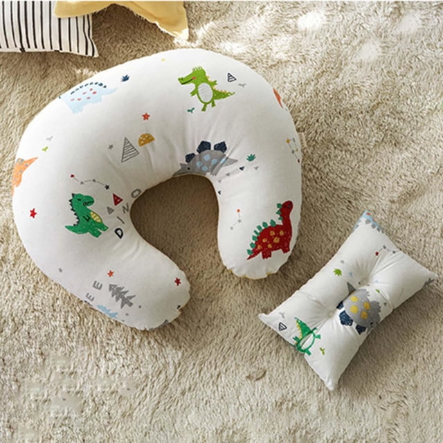 Almohada de lactancia para bebés, almohada para el cuerpo de maternidad Cojín para la cinturo de alimentación, almohada de apoyo cómoda, almohada para dinosaurio blanco Hugo almohada de lactancia