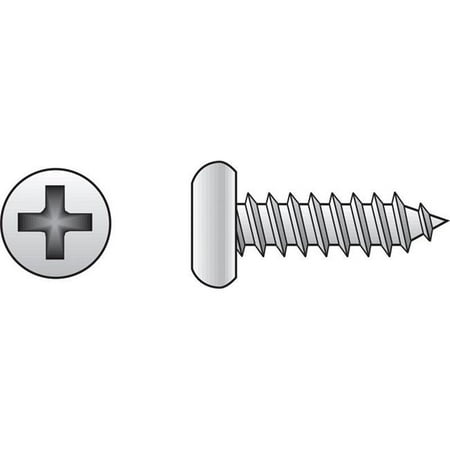 

10 x 0.5 in. Stainless Steel Pan Head Sheet Metal Screw - 100 Per Box
